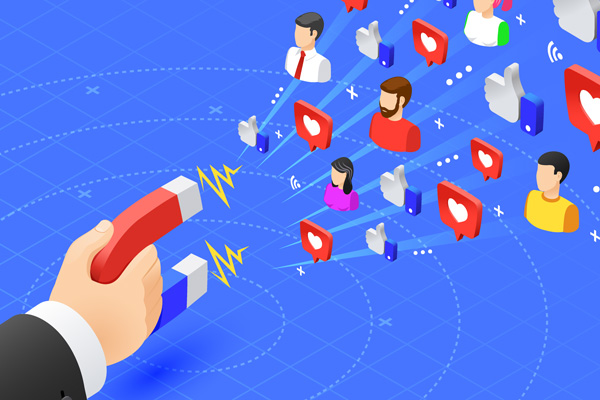 Manage your social media profiles to draw visitors